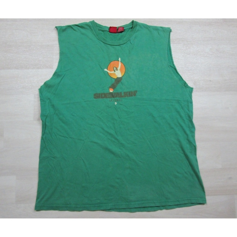 Vintage 90s Mossimo Skateboarding Cutoff Sleeve T Shirt (XL) Skate Sidewalkin'